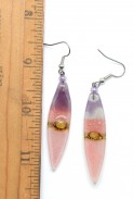 Long Dangle Glass Earrings